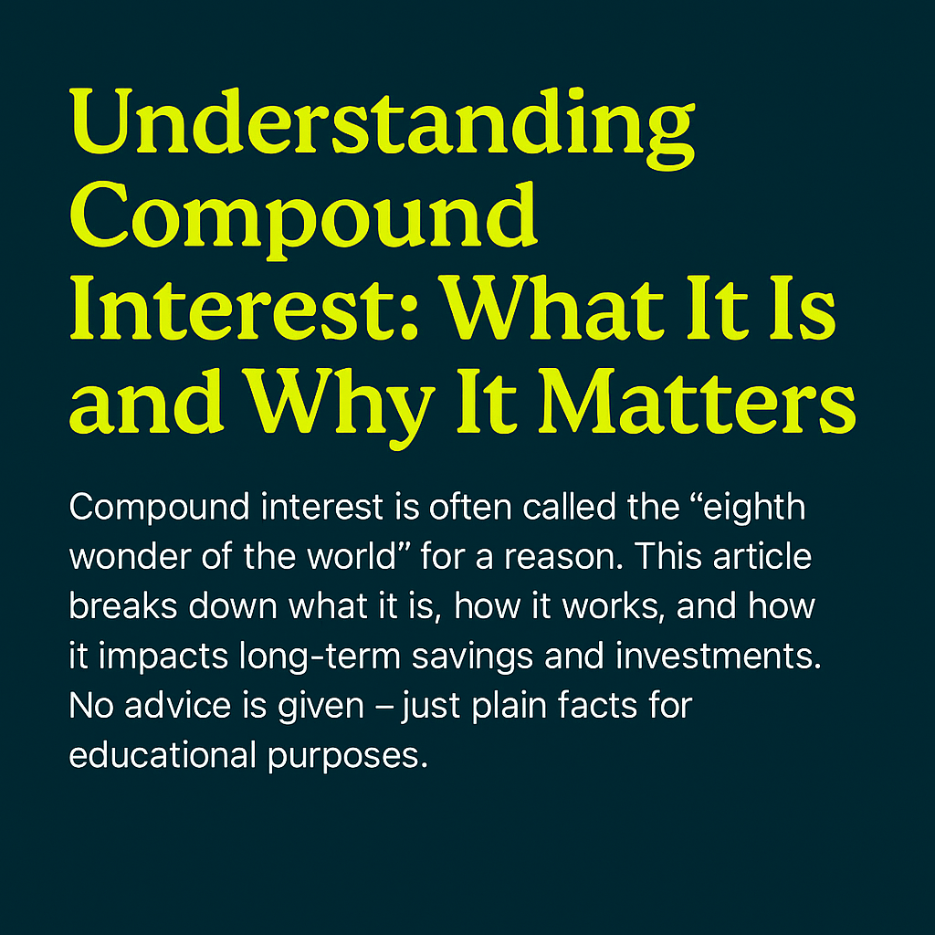 A metaphor for compound interest