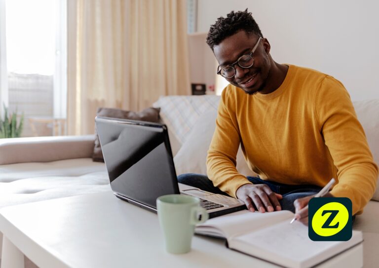 self employed UK worker reviewing pension options